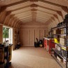 Little Cottage Co. Value Gambrel 12x20 Barn Shed Kit w/ 6' Sidewall - Side Entry (12x20 VGB-6-SE-PC)