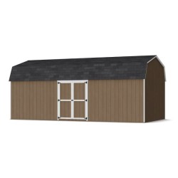 Little Cottage Co. Value Gambrel 12x24 Barn Shed Kit w/ 6' Sidewall - Side Entry (12x24 VGB-6-SE-PC)