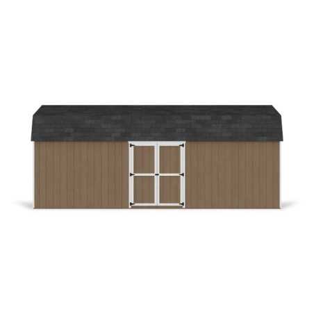 Little Cottage Co. Value Gambrel 12x24 Barn Shed Kit w/ 6' Sidewall - Side Entry (12x24 VGB-6-SE-PC)