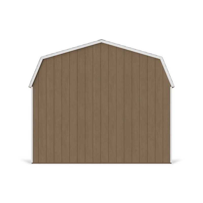 Little Cottage Co. Value Gambrel 12x24 Barn Shed Kit w/ 6' Sidewall - Side Entry (12x24 VGB-6-SE-PC)