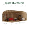 Little Cottage Co. Value Gambrel 12x24 Barn Shed Kit w/ 6' Sidewall - Side Entry (12x24 VGB-6-SE-PC)