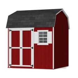 Little Cottage Co. Value Gambrel 8x8 Workshop Barn Shed Kit (8x8 VGB-6-WS-PC)