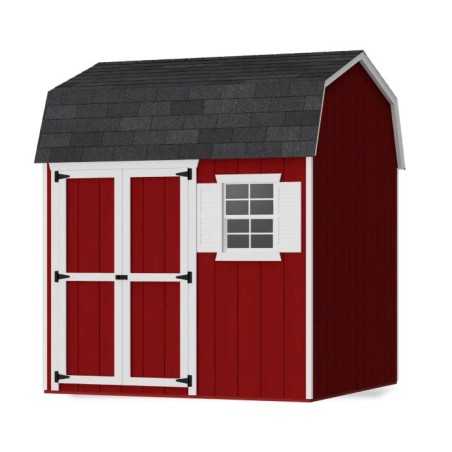 Little Cottage Co. Value Gambrel 8x8 Workshop Barn Shed Kit (8x8 VGB-6-WS-PC)