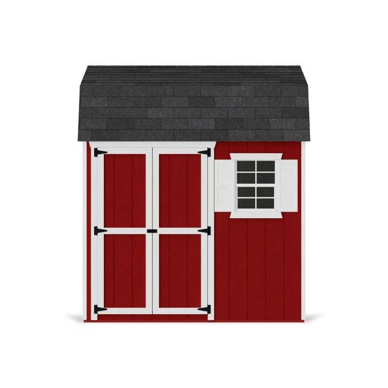 Little Cottage Co. Value Gambrel 8x8 Workshop Barn Shed Kit (8x8 VGB-6-WS-PC)