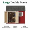 Little Cottage Co. Value Gambrel 8x10 Workshop Barn Shed Kit (8x10 VGB-6-WS-PC)