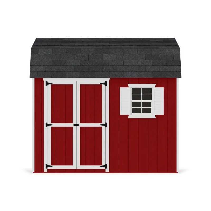 Little Cottage Co. Value Gambrel 8x10 Workshop Barn Shed Kit (8x10 VGB-6-WS-PC)