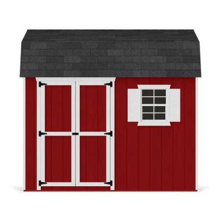 Little Cottage Co. Value Gambrel 8x10 Workshop Barn Shed Kit (8x10 VGB-6-WS-PC)