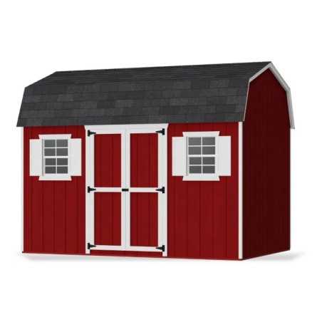 Little Cottage Co. Value Gambrel 8x12 Workshop Barn Shed Kit (8x12 VGB-6-WS-PC)