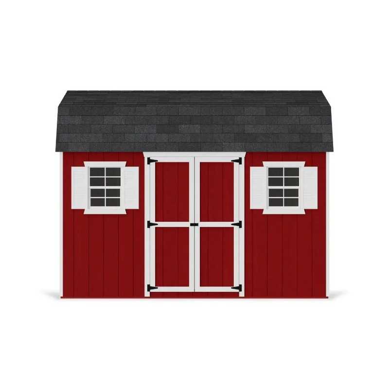 Little Cottage Co. Value Gambrel 8x12 Workshop Barn Shed Kit (8x12 VGB-6-WS-PC)