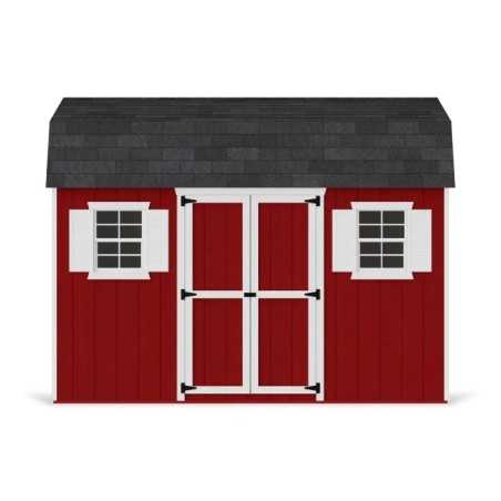 Little Cottage Co. Value Gambrel 8x12 Workshop Barn Shed Kit (8x12 VGB-6-WS-PC)