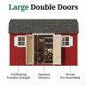 Little Cottage Co. Value Gambrel 8x14 Workshop Barn Shed Kit (8x14 VGB-6-WS-PC)