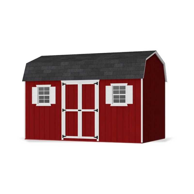 Little Cottage Co. Value Gambrel 8x14 Workshop Barn Shed Kit (8x14 VGB-6-WS-PC)