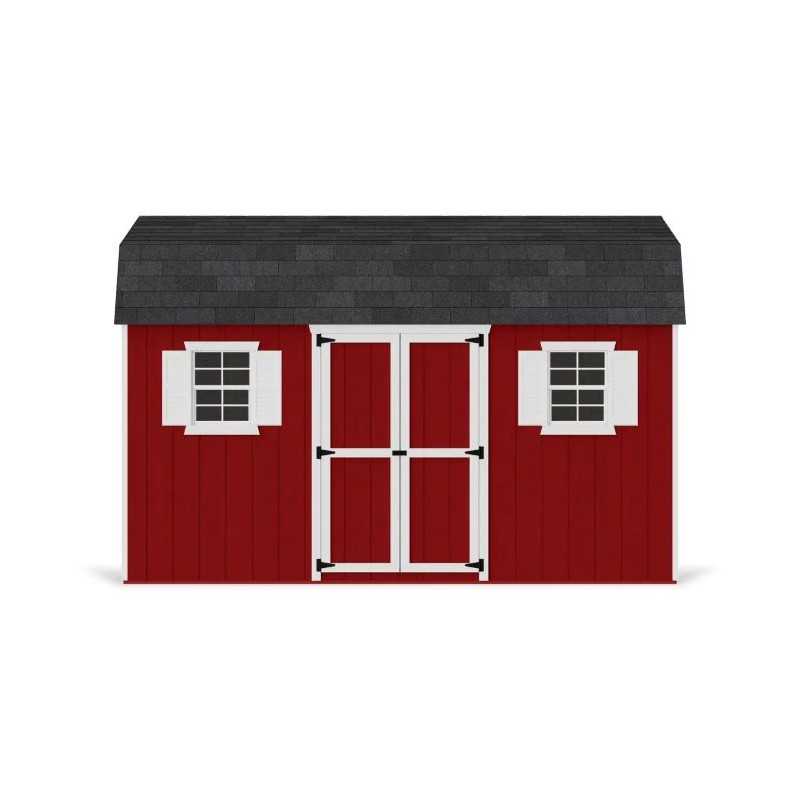 Little Cottage Co. Value Gambrel 8x14 Workshop Barn Shed Kit (8x14 VGB-6-WS-PC)