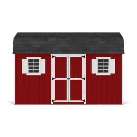Little Cottage Co. Value Gambrel 8x14 Workshop Barn Shed Kit (8x14 VGB-6-WS-PC)