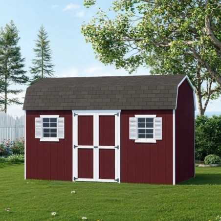 Little Cottage Co. Value Gambrel 8x14 Workshop Barn Shed Kit (8x14 VGB-6-WS-PC)