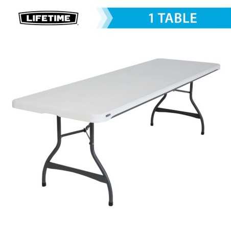 Lifetime 8-Foot Nesting Table - White Granite (280299)
