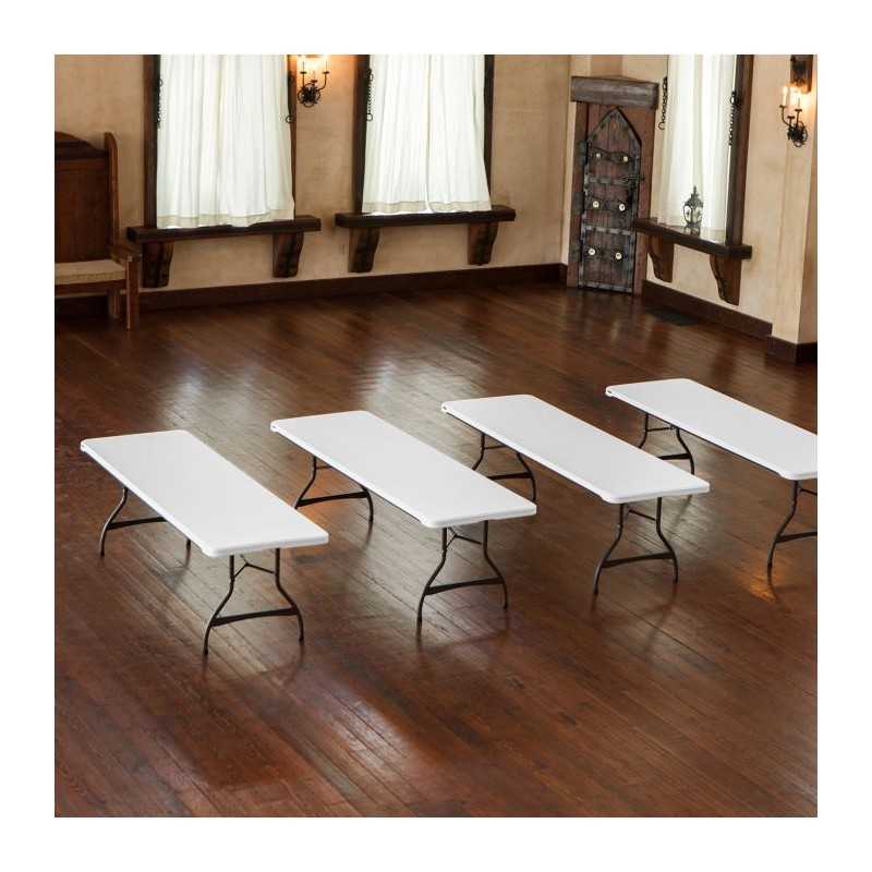 Lifetime 8-Foot Nesting Table - White Granite (280299)