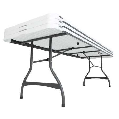 Lifetime 8-Foot Nesting Table - White Granite (280299)