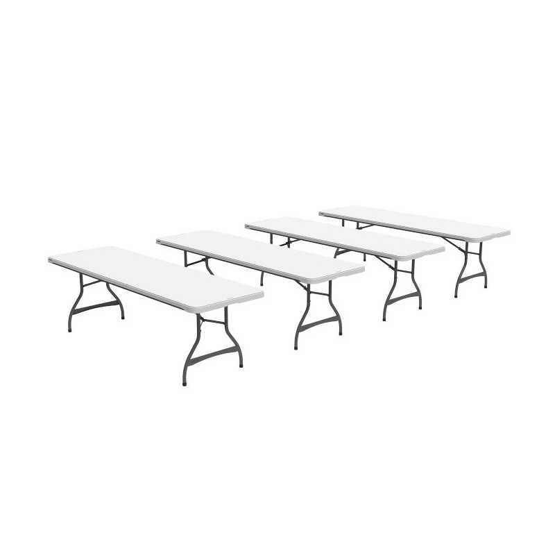 Lifetime 8-Foot Nesting Table - White Granite (280299)