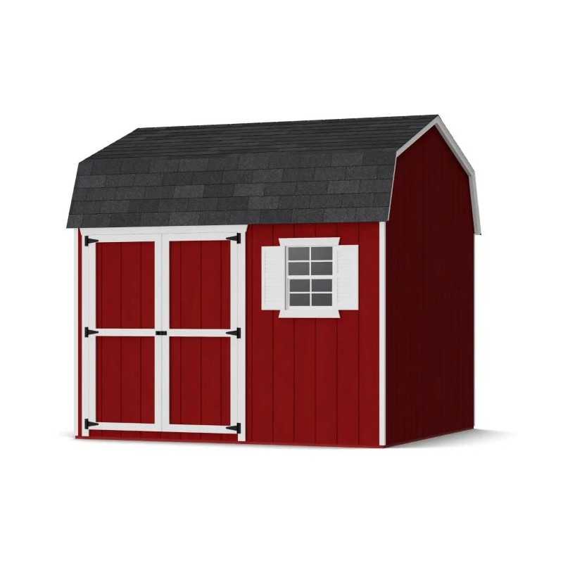 Little Cottage Co. Value Gambrel 10x10 Workshop Barn Shed Kit (10x10 VGB-6-WS-PC)