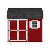 Little Cottage Co. Value Gambrel 10x10 Workshop Barn Shed Kit (10x10 VGB-6-WS-PC)