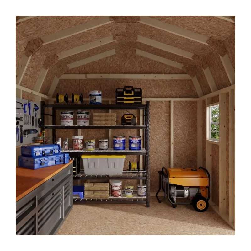 Little Cottage Co. Value Gambrel 10x10 Workshop Barn Shed Kit (10x10 VGB-6-WS-PC)
