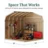 Little Cottage Co. Value Gambrel 10x10 Workshop Barn Shed Kit (10x10 VGB-6-WS-PC)
