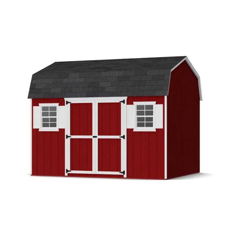 Little Cottage Co. Value Gambrel 10x12 Workshop Barn Shed Kit (10x12 VGB-6-WS-PC)