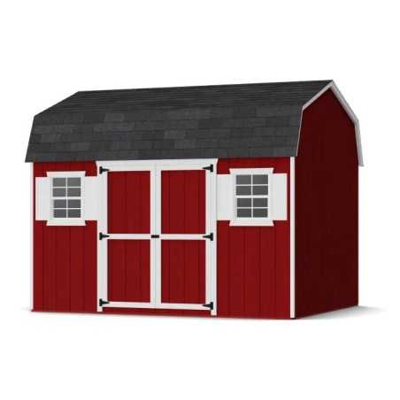 Little Cottage Co. Value Gambrel 10x12 Workshop Barn Shed Kit (10x12 VGB-6-WS-PC)
