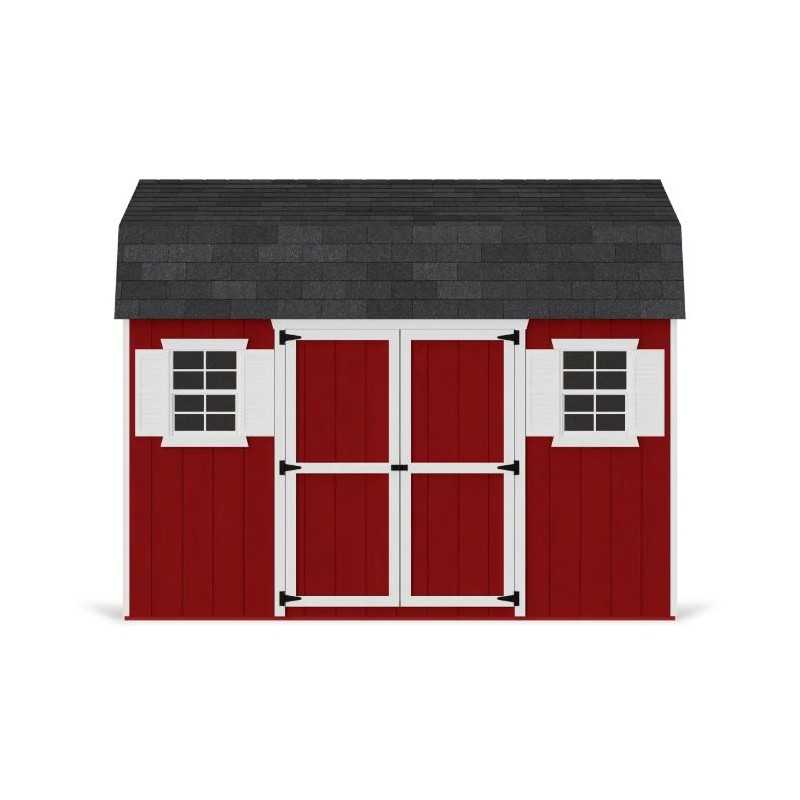 Little Cottage Co. Value Gambrel 10x12 Workshop Barn Shed Kit (10x12 VGB-6-WS-PC)
