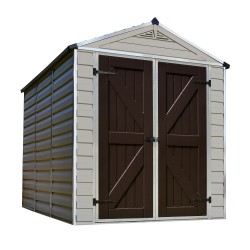 Palram - Canopia 6x8 Skylight Storage Shed Kit - Tan (HG9608T)