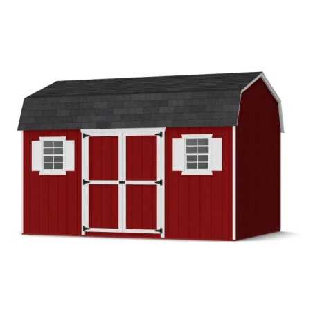 Little Cottage Co. Value Gambrel 10x14 Workshop Barn Shed Kit (10x14 VGB-6-WS-PC)