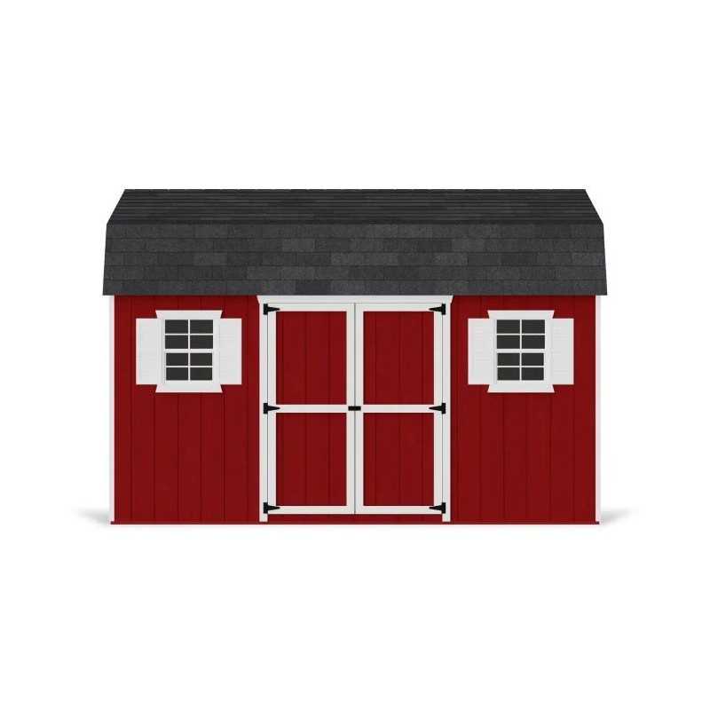 Little Cottage Co. Value Gambrel 10x14 Workshop Barn Shed Kit (10x14 VGB-6-WS-PC)