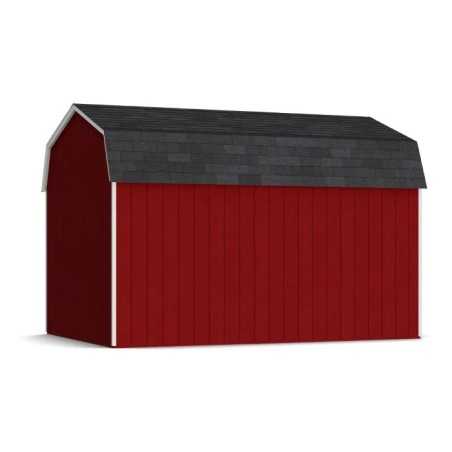 Little Cottage Co. Value Gambrel 10x14 Workshop Barn Shed Kit (10x14 VGB-6-WS-PC)