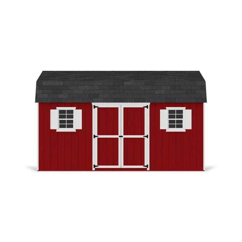 Little Cottage Co. Value Gambrel 10x16 Workshop Barn Shed Kit (10x16 VGB-6-WS-PC)