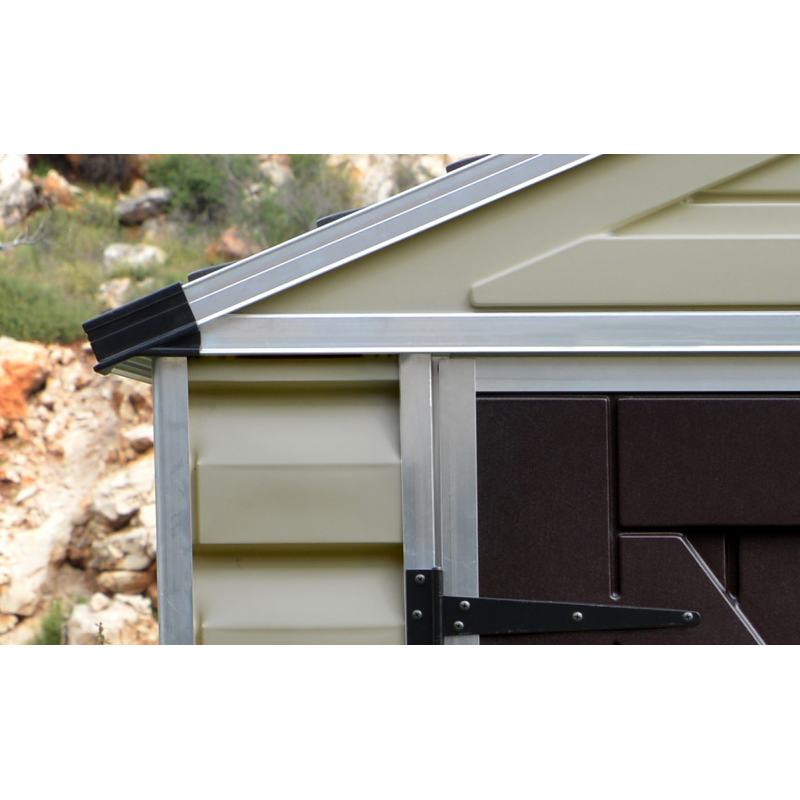 Palram - Canopia 6x8 Skylight Storage Shed Kit - Tan (HG9608T)