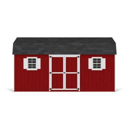 Little Cottage Co. Value Gambrel 10x18 Workshop Barn Shed Kit (10x18 VGB-6-WS-PC)