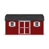 Little Cottage Co. Value Gambrel 10x18 Workshop Barn Shed Kit (10x18 VGB-6-WS-PC)