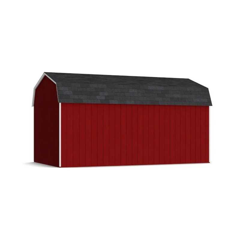 Little Cottage Co. Value Gambrel 10x18 Workshop Barn Shed Kit (10x18 VGB-6-WS-PC)
