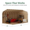 Little Cottage Co. Value Gambrel 10x18 Workshop Barn Shed Kit (10x18 VGB-6-WS-PC)