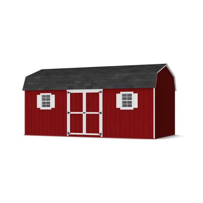 Little Cottage Co. Value Gambrel 10x20 Workshop Barn Shed Kit (10x20 VGB-6-WS-PC)