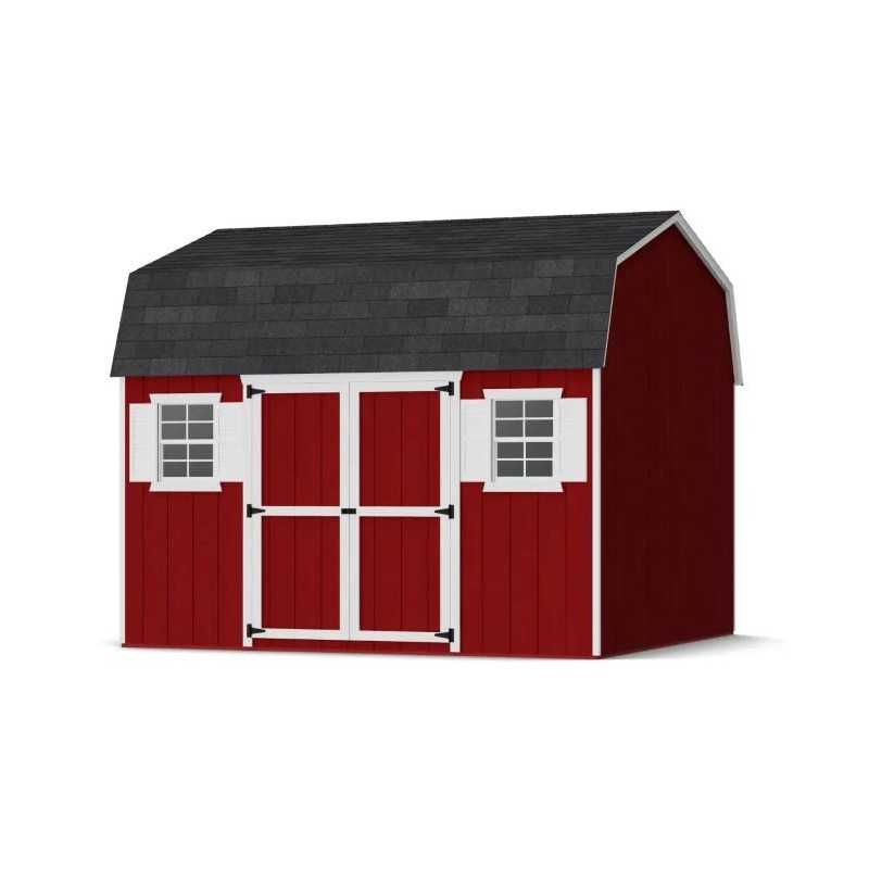 Little Cottage Co. Value Gambrel 12x12 Workshop Barn Shed Kit (12x12 VGB-6-WS-PC)