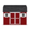 Little Cottage Co. Value Gambrel 12x12 Workshop Barn Shed Kit (12x12 VGB-6-WS-PC)
