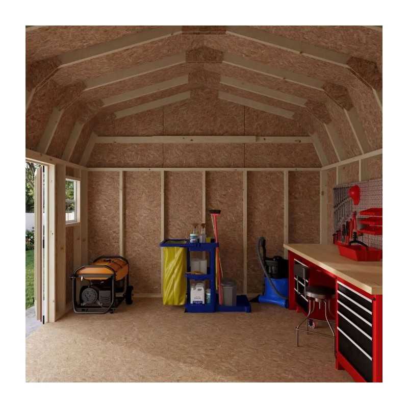 Little Cottage Co. Value Gambrel 12x12 Workshop Barn Shed Kit (12x12 VGB-6-WS-PC)