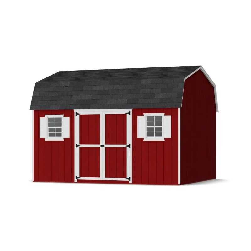Little Cottage Co. Value Gambrel 12x14 Workshop Barn Shed Kit (12x14 VGB-6-WS-PC)