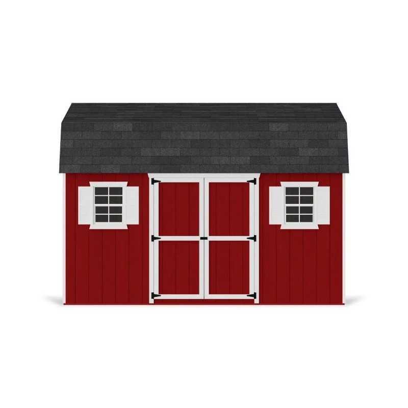 Little Cottage Co. Value Gambrel 12x14 Workshop Barn Shed Kit (12x14 VGB-6-WS-PC)
