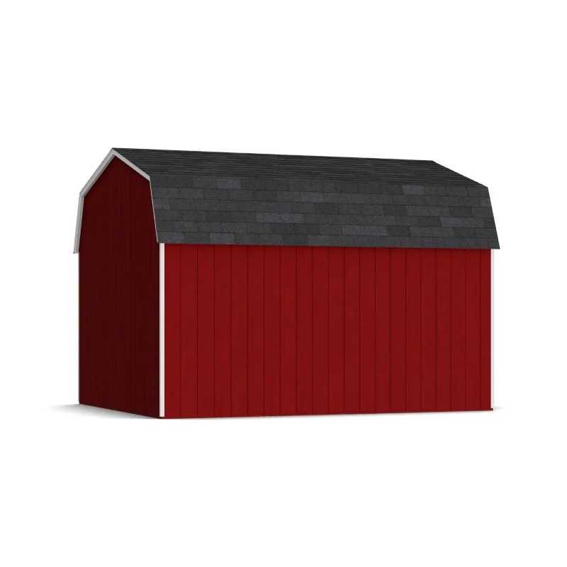 Little Cottage Co. Value Gambrel 12x14 Workshop Barn Shed Kit (12x14 VGB-6-WS-PC)