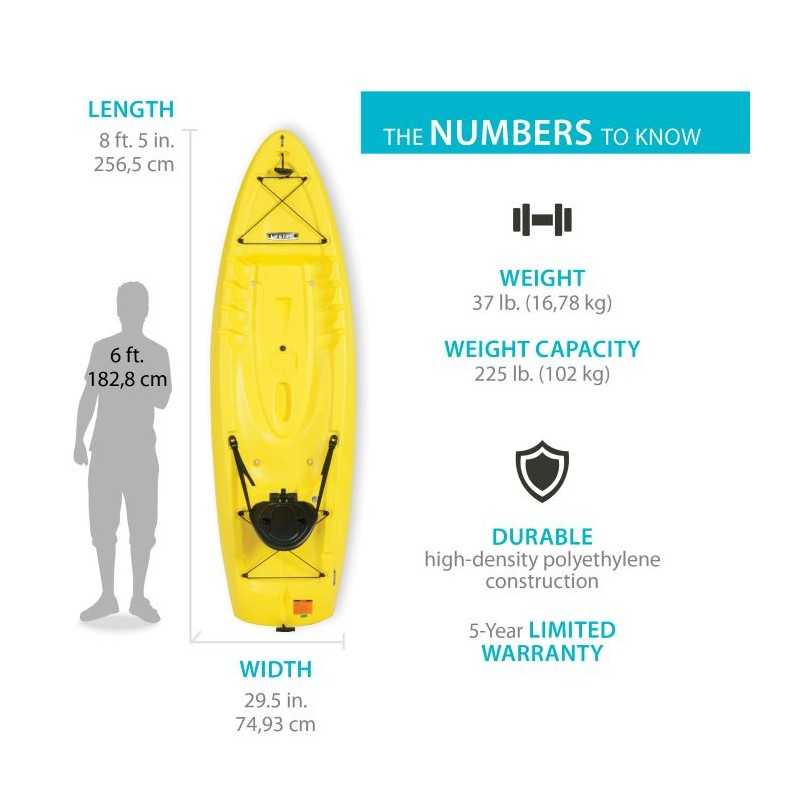 Lifetime Volt 85 Sit-On-Top Kayak - Yellow (90613)