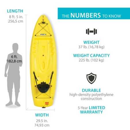 Lifetime Volt 85 Sit-On-Top Kayak - Yellow (90613)