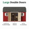 Little Cottage Co. Value Gambrel 12x16 Workshop Barn Shed Kit (12x16 VGB-6-WS-PC)